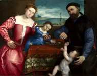 Lorenzo Lotto - Portrait of Giovanni della Volta with his Wife and Children